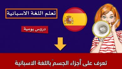 تعرف على “أجزاء الجسم” باللغة الاسبانية