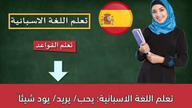 تعلم اللغة الاسبانية: يحب/ يريد/ يود شيئاً