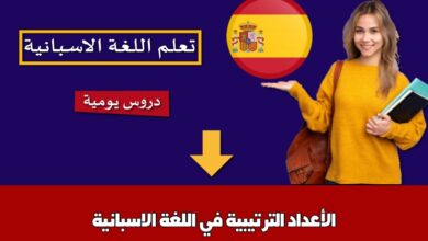 الأعداد الترتيبية في اللغة الاسبانية