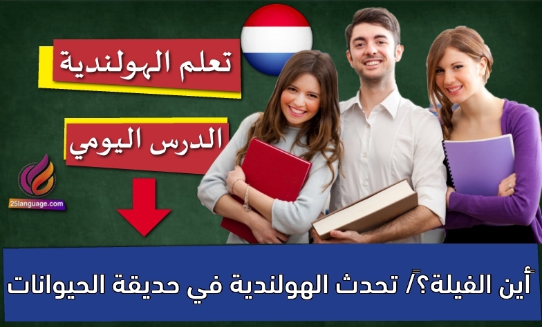 أين الفيلة؟/ تحدث الهولندية في حديقة الحيوانات